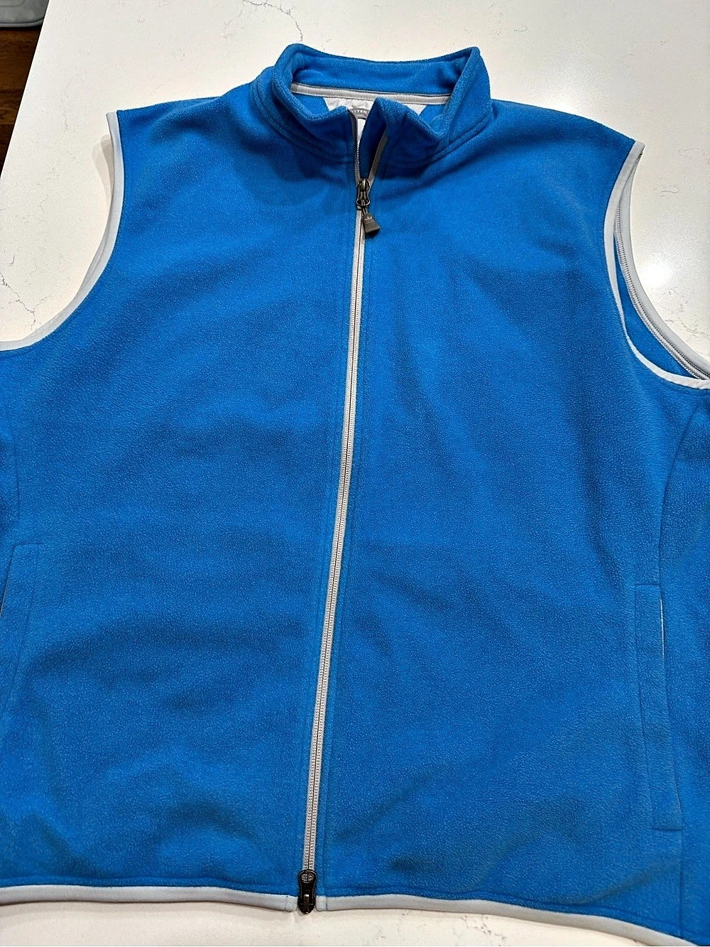 Peter Millar Crown Sweater Fleece Vest Men's Blue XL